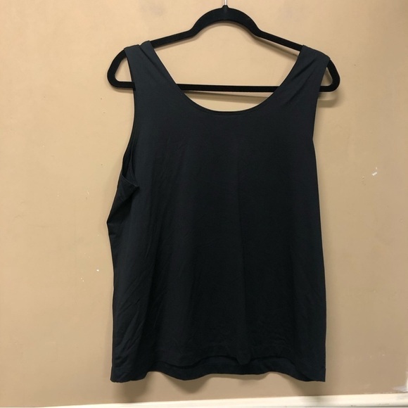 Chicos Nylon Blend Shell Tank Black Size 3 (US XL 16) - Picture 2 of 5